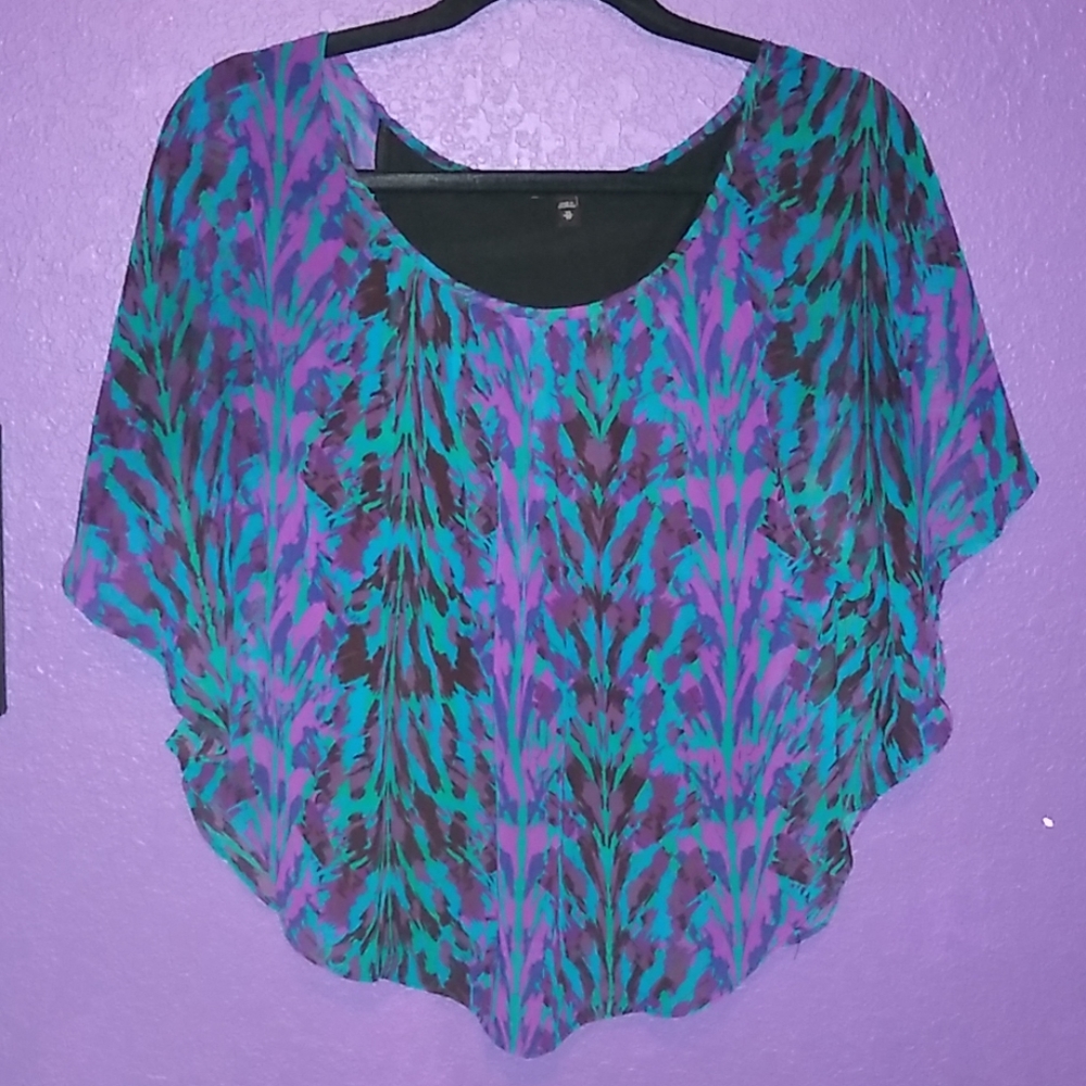 Express butterfly sleeve top XS